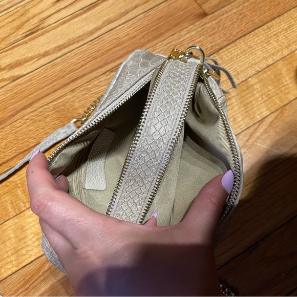 Borse in Pelle Vintage Camera chain tassel embossed python messenger crossbody - Picture 4 of 7